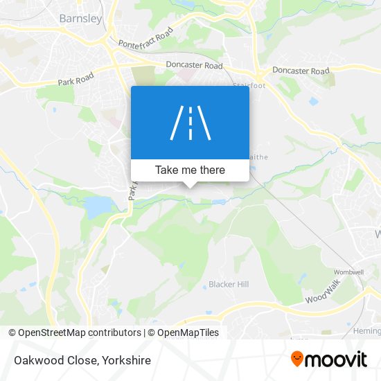 Oakwood Close map