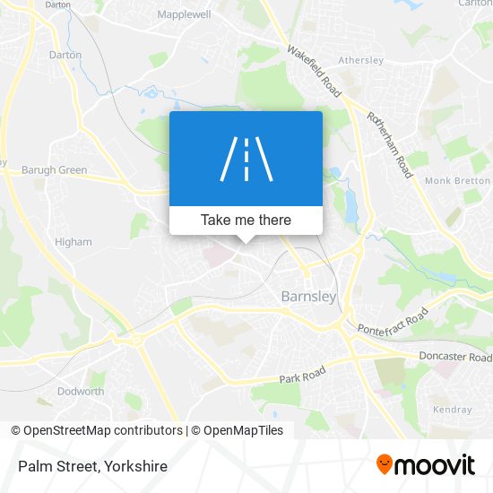 Palm Street map