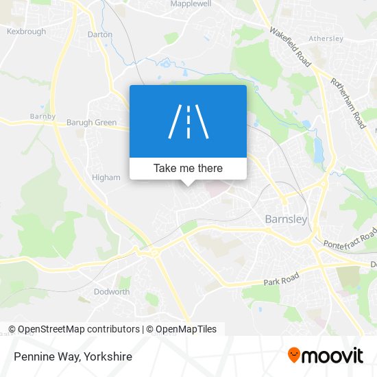 Pennine Way map