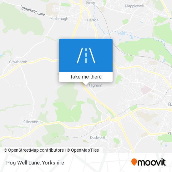Pog Well Lane map