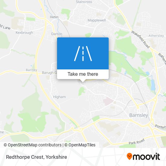 Redthorpe Crest map