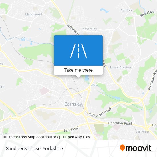Sandbeck Close map