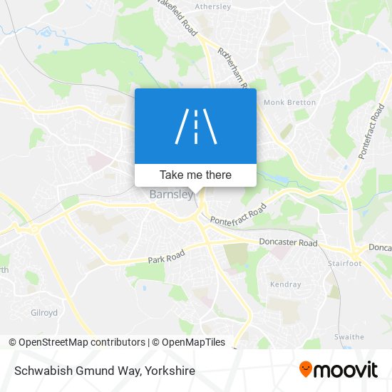 Schwabish Gmund Way map