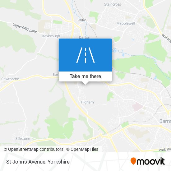 St John's Avenue map