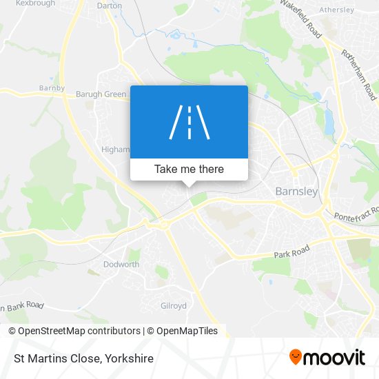 St Martins Close map