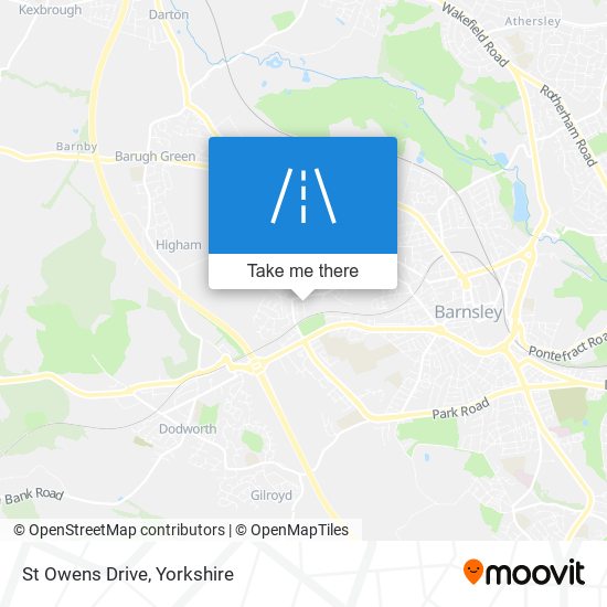 St Owens Drive map