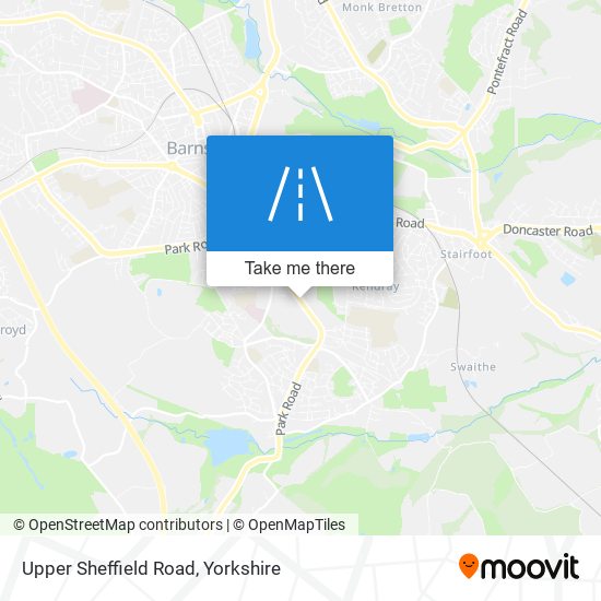 Upper Sheffield Road map