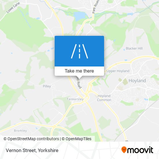 Vernon Street map