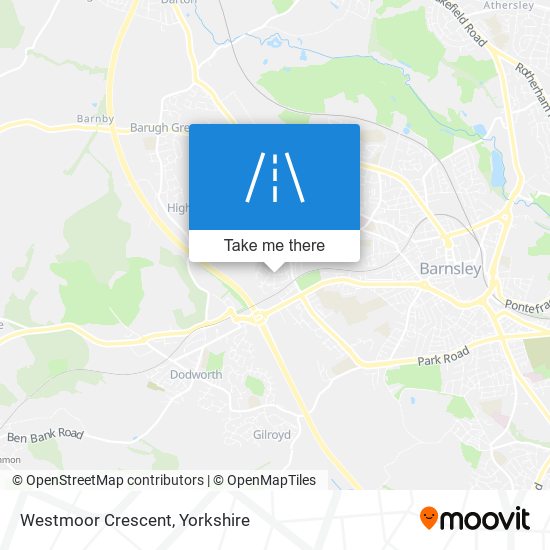 Westmoor Crescent map
