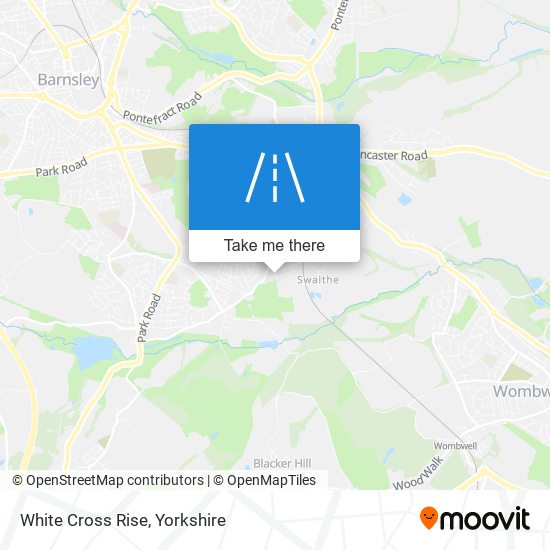 White Cross Rise map