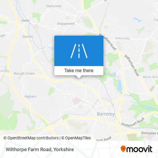 Wilthorpe Farm Road map