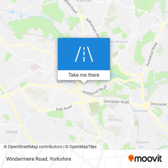 Windermere Road map