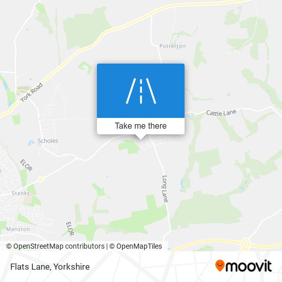 Flats Lane map