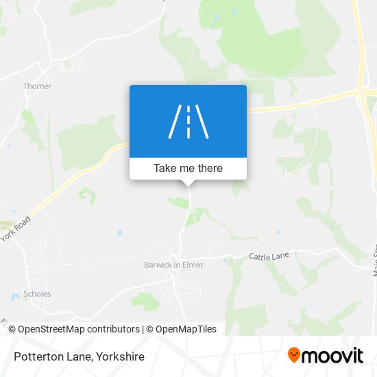 Potterton Lane map