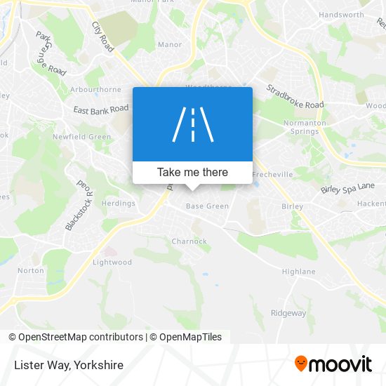 Lister Way map
