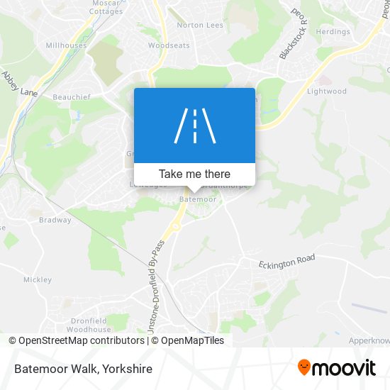 Batemoor Walk map