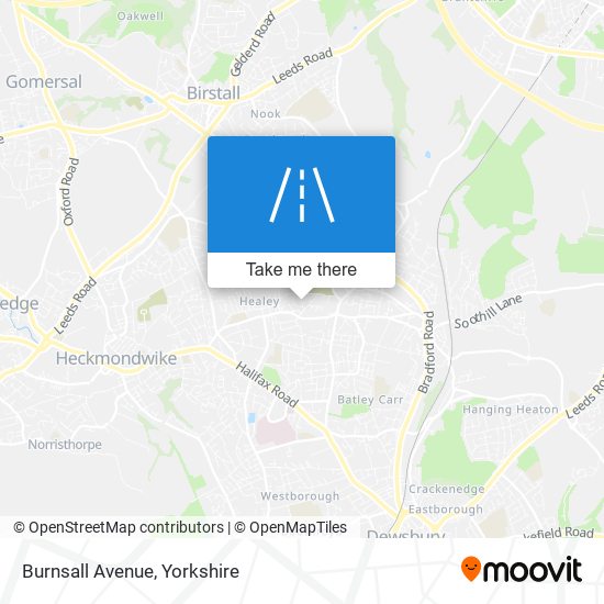 Burnsall Avenue map