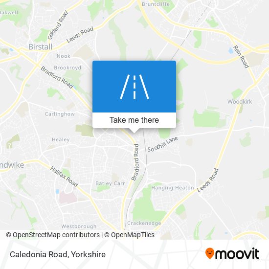 Caledonia Road map