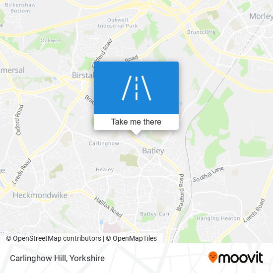 Carlinghow Hill map