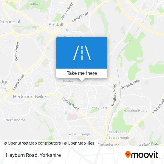 Hayburn Road map