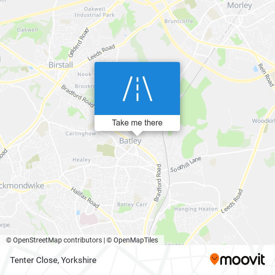Tenter Close map