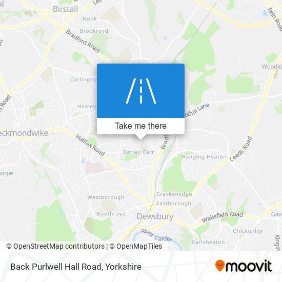 Back Purlwell Hall Road map