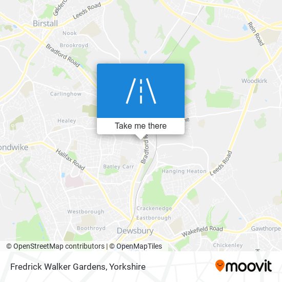 Fredrick Walker Gardens map