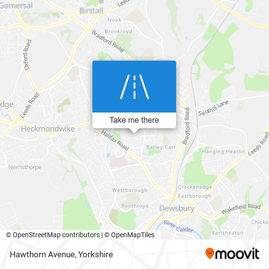 Hawthorn Avenue map