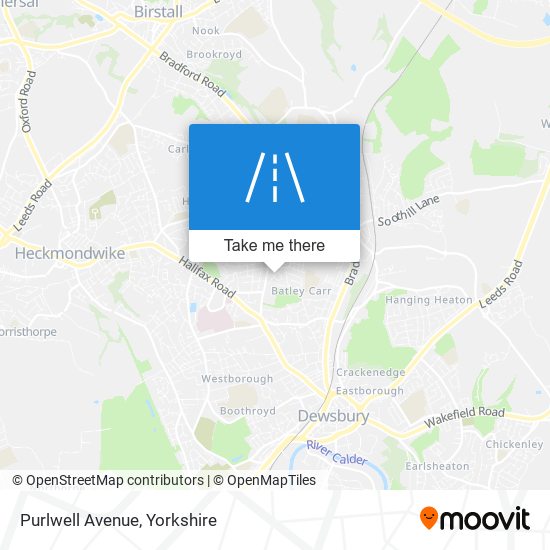 Purlwell Avenue map