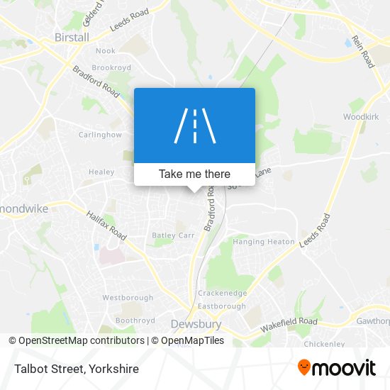 Talbot Street map