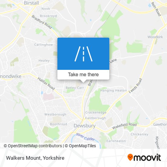 Walkers Mount map