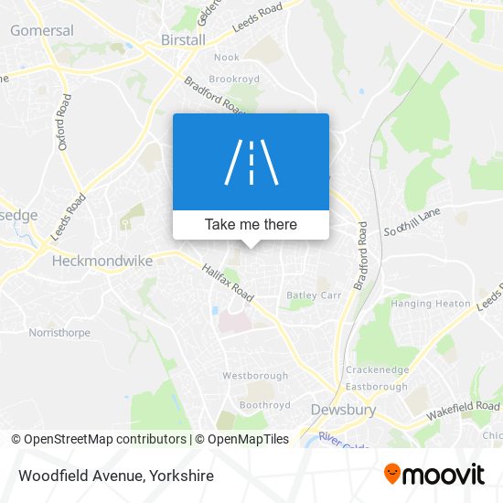 Woodfield Avenue map