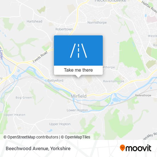 Beechwood Avenue map