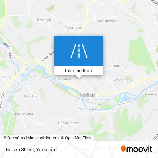 Brown Street map