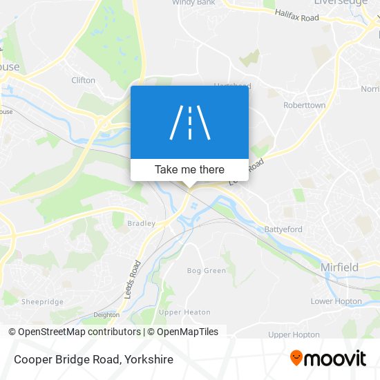 Cooper Bridge Road map