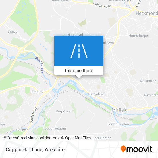 Coppin Hall Lane map