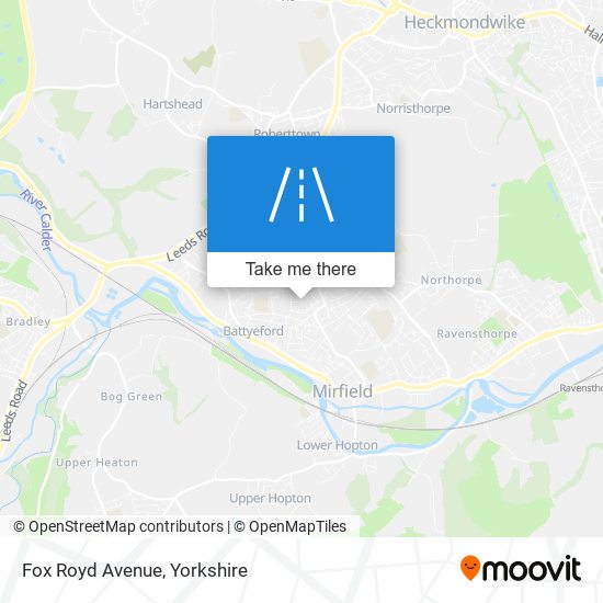 Fox Royd Avenue map