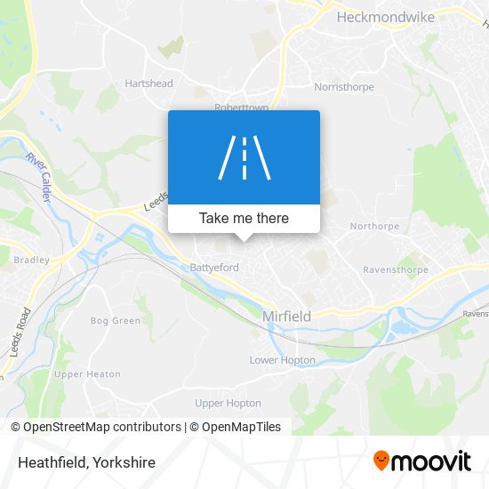 Heathfield map