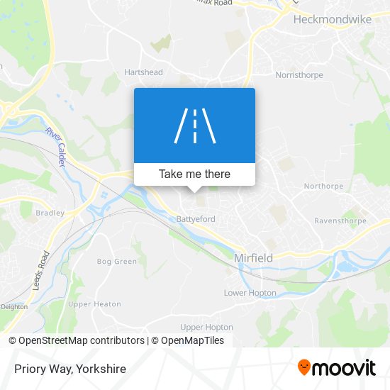 Priory Way map