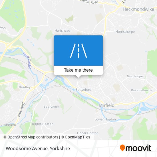 Woodsome Avenue map