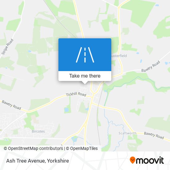 Ash Tree Avenue map