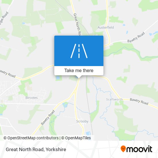 Great North Road map