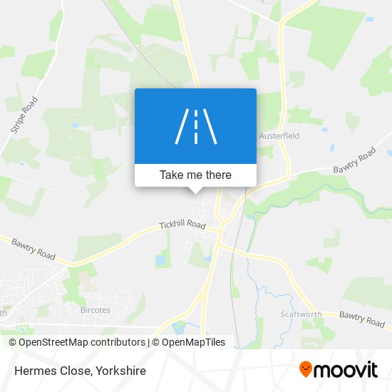 Hermes Close map