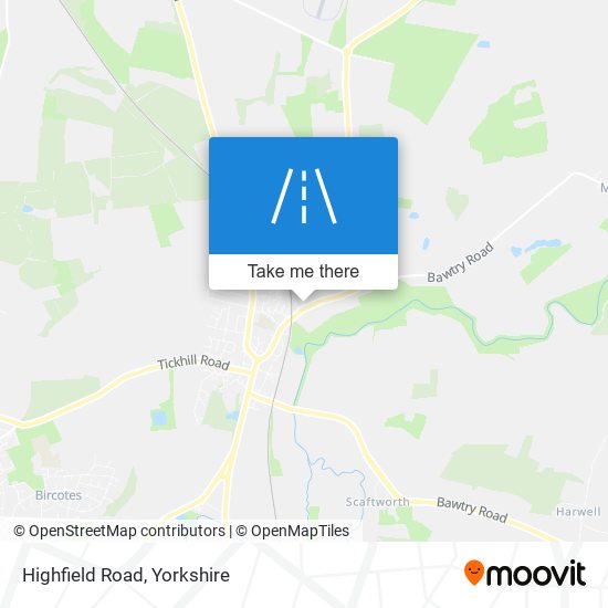 Highfield Road map