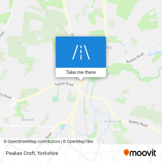 Peakes Croft map