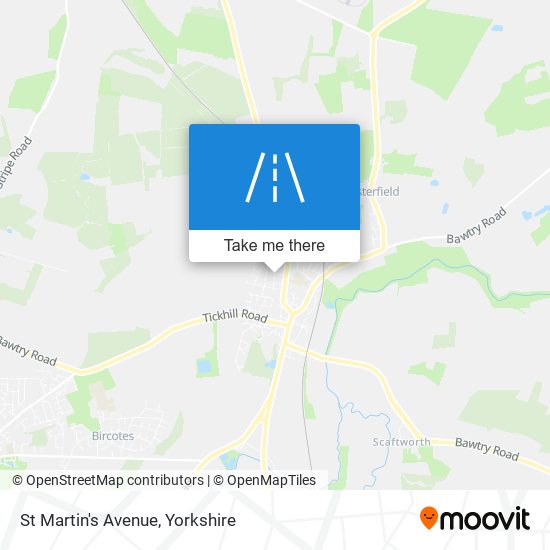 St Martin's Avenue map