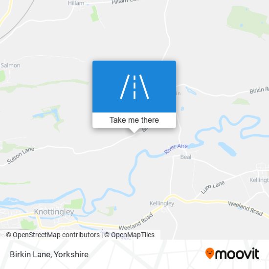 Birkin Lane map
