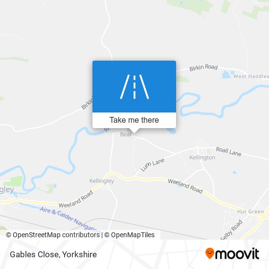 Gables Close map