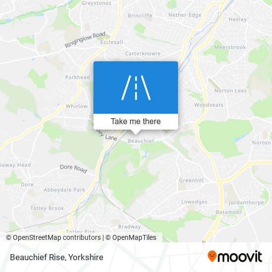 Beauchief Rise map