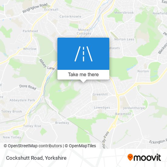 Cockshutt Road map